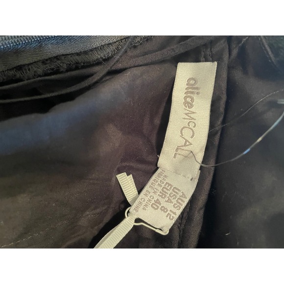 Alice McCall Size 12 Black Lovelight‎ Dress Lace Crochet Fishtail Midi - Picture 4 of 10